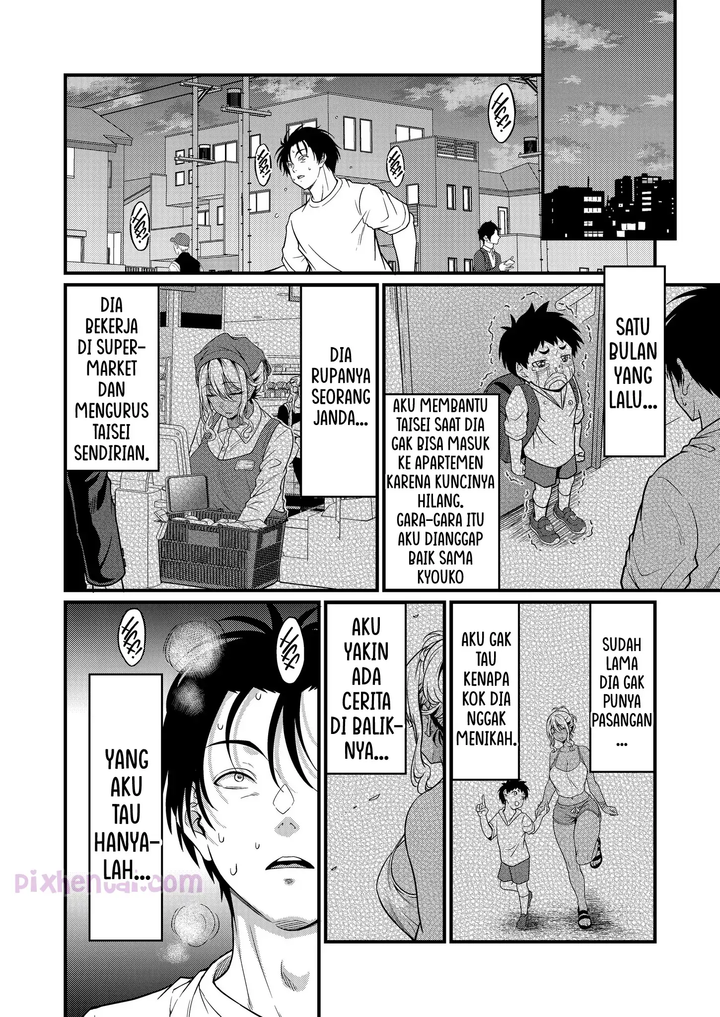 Komik hentai xxx manga sex bokep Yojouhan Ikken Apart de Komochi Dosukebe Rinjin to Asedaku Noukou na Otsukiai 7